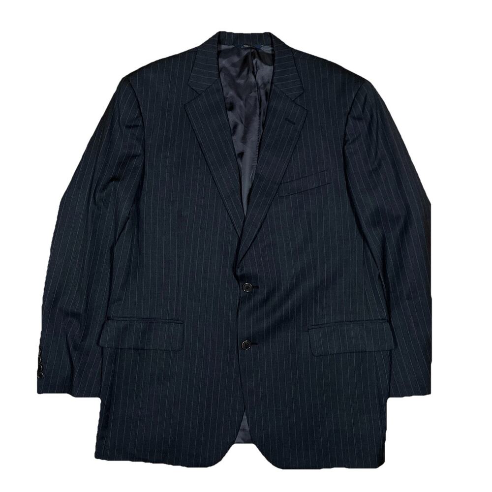 Brooks Brothers 1818 Madison Pinstripe Wool Blazer Mens 44L Made in USA